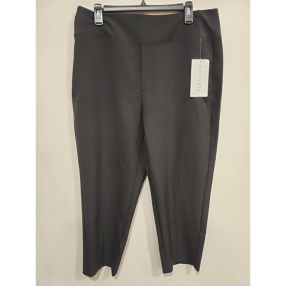 Athleta NWT Endless Pant Womens 14/P Black 26 Inseam High Waist Pockets Stretch